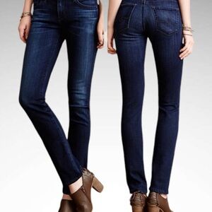 AG Adriano Goldschmied Stevie Slim Straight Low Rise Ankle Jeans, Size 27R